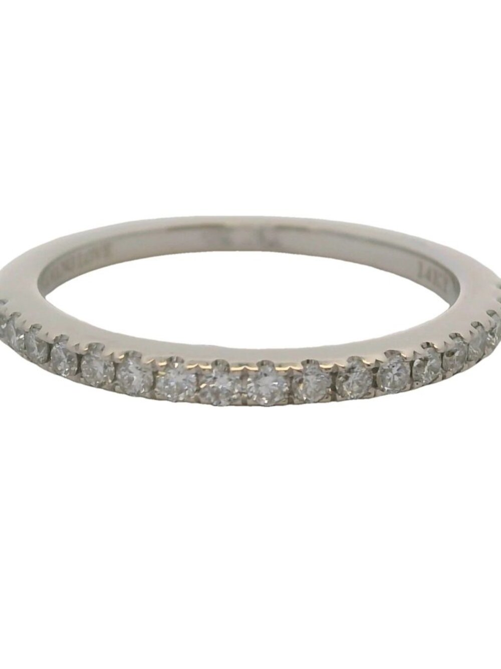 Vera Wang Love 14kt White Gold 1/4ctw Diamond 2mm Stackable Wedding Band Ring